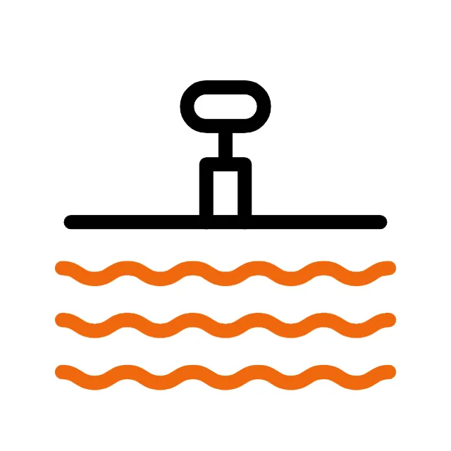 水上浮筒平台示意Icon