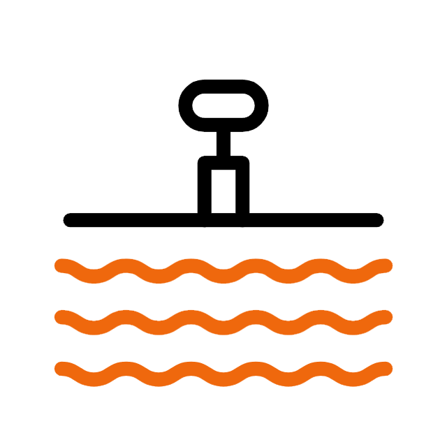 水上浮筒平台示意Icon